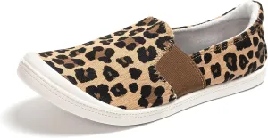 FUNKYMONKEY Shoes for Women, Comfort Low Top Canvas Slip On Sneakers Classic Casual Walking Shoes