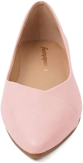 FUNKYMONKEY Women's Classic Ballet Flats Casual Comfort Slip On Flats Shoes