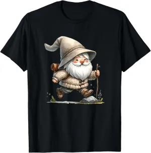 Funny Trail Runner Gnome Graphic For Hikers And Trail Runner T-Shirt