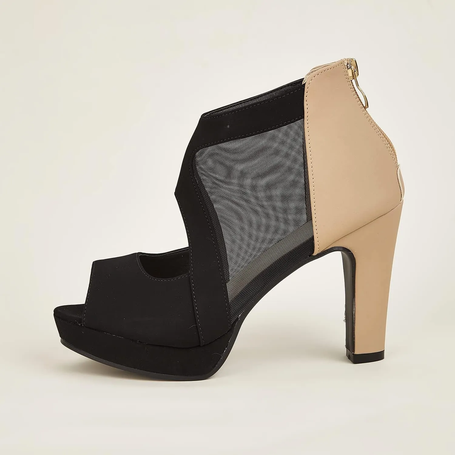 GATUXUS Open Toe Women's Platform Chunky High Heel Sandals Shoes Sexy Heels Strappy Sandals