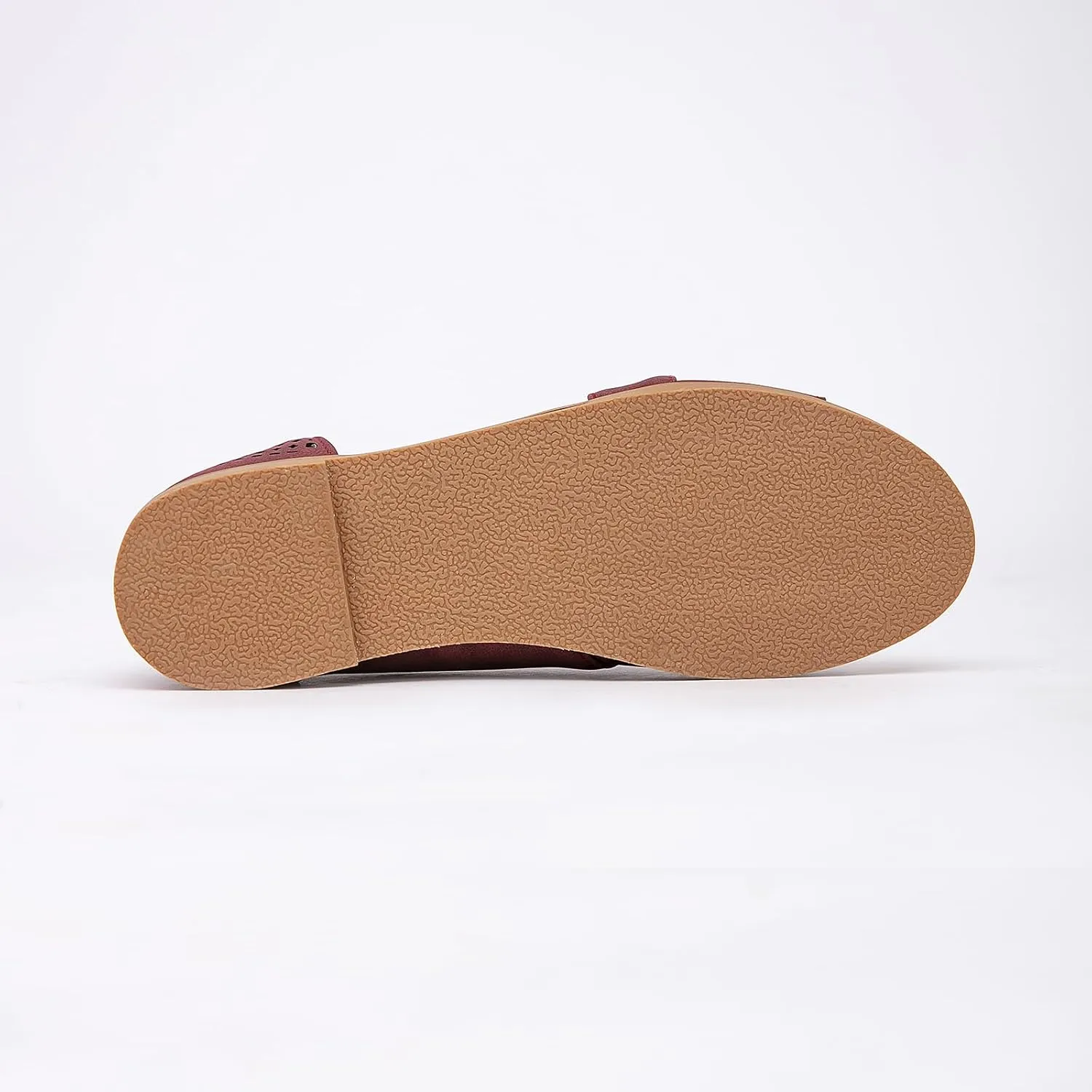GATUXUS Women's Flats Sandals Open Toe Side Cutout Slip On Casual Slides Flat Shoes