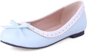 Gicoiz Women Round Toe Flats Slip On Bowtie Ballet Flats