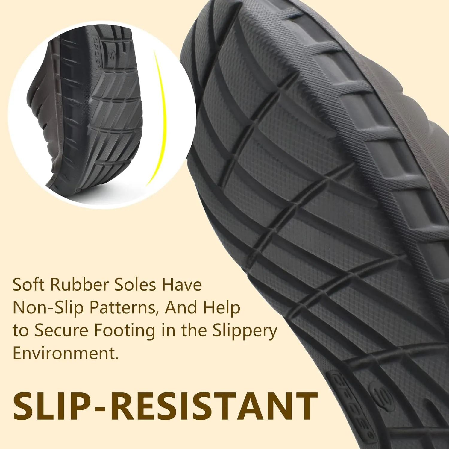 GPOS Mens Sport Recovery Sandals Plantar Fasciitis Thick Cushion Slides Sandals Lightweight Comfort Orthotic Slippers