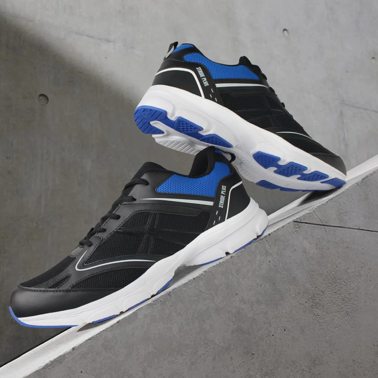Hawkwell Men's Big Size Plus Size Casual Lightweight Walking Sneakers Sports Shoes US Size 13 14 15 16 17 18 19