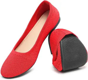 HEAWISH Comfortable Round Toe Flats Shoes Women, Slip On Ballet Flats for Women, Casual Women's Flats for Walking