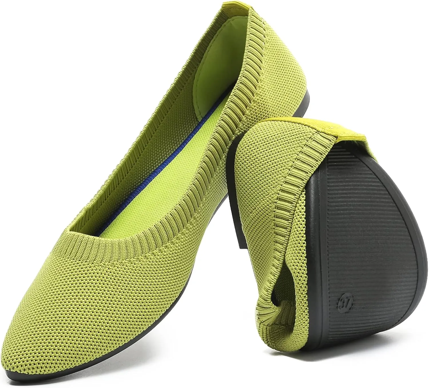 HEAWISH Women’s Ballet Flat Flats Shoes Comfortable Mesh Pointed Toe Slip On Dress Shoes