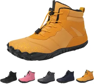 Hike Barefoot Footwear Womens Men, Winter Anti-Slip Ankle Boots Zero Drop Sole Trail Running Sneakers Wide Toe Box