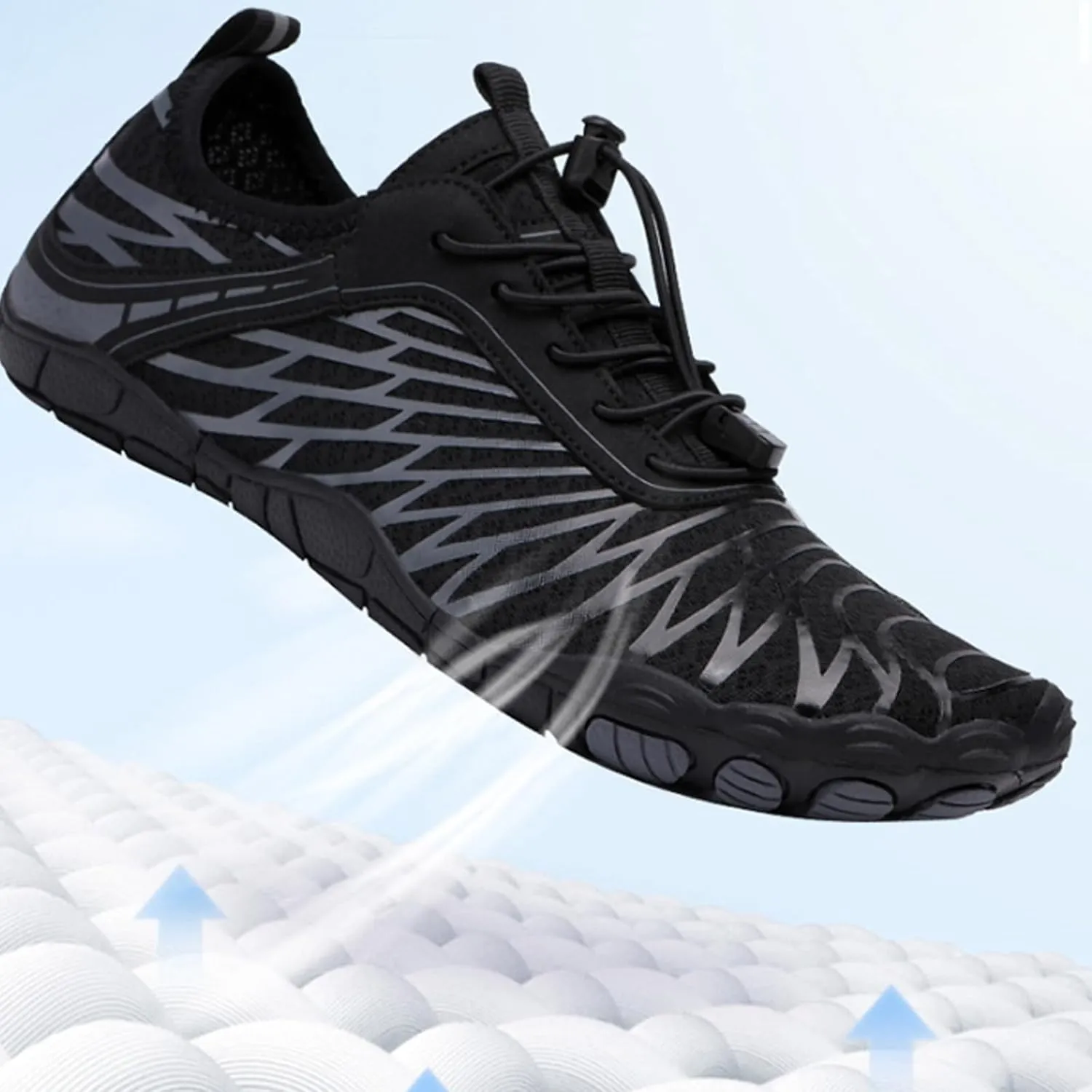 Hike Barefoot Shoes for Women Men Waterproof Trail Running Healthy & Non-Slip Barefoot Shoes Beach Pool Aqua Swim Surf Hiking Walking Footwear with Wide Toe Box