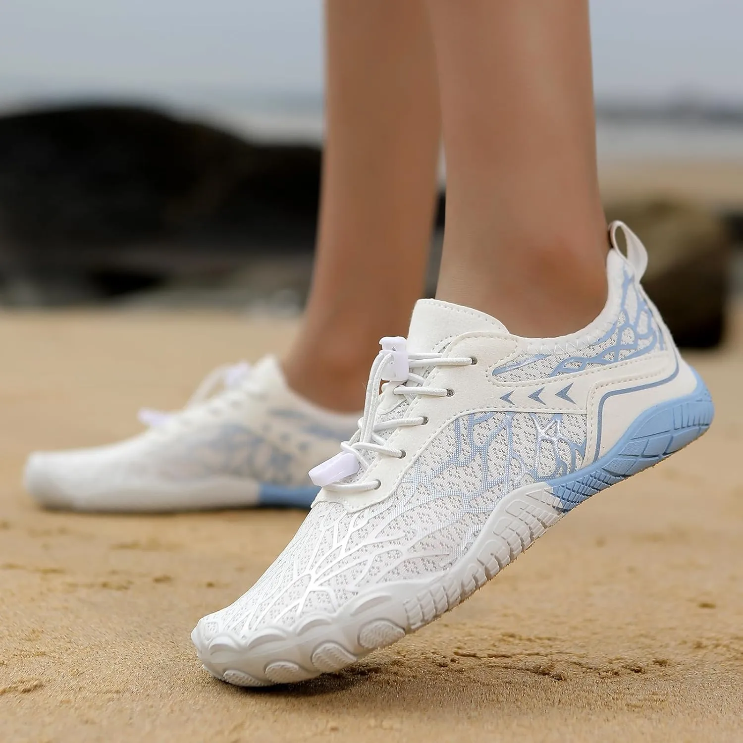 Hiking Footwear Barefoot Shoes Women Men, Pro Barefoot Shoes with Wide Toe Box Healthy & Non-Slip Breathable Beach Water Shoe Lightweight Walking Shoe Unisex Running Sneakers