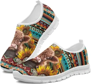 Howilath Western Aztec Slip on Loafers for Women Casual Shoes Anti-Skid Running Sneakers for Travel Indoor Training