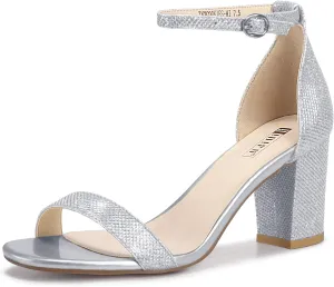 IDIFU Women's 3 Inch Heel Sandals for Women