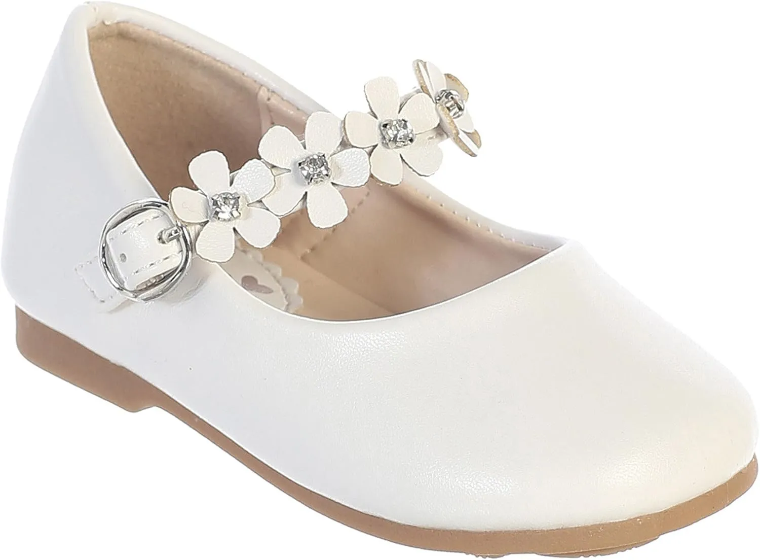 iGirlDress Infant Toddler Girls Straps Flower Girls Shoes (Size 1-8)