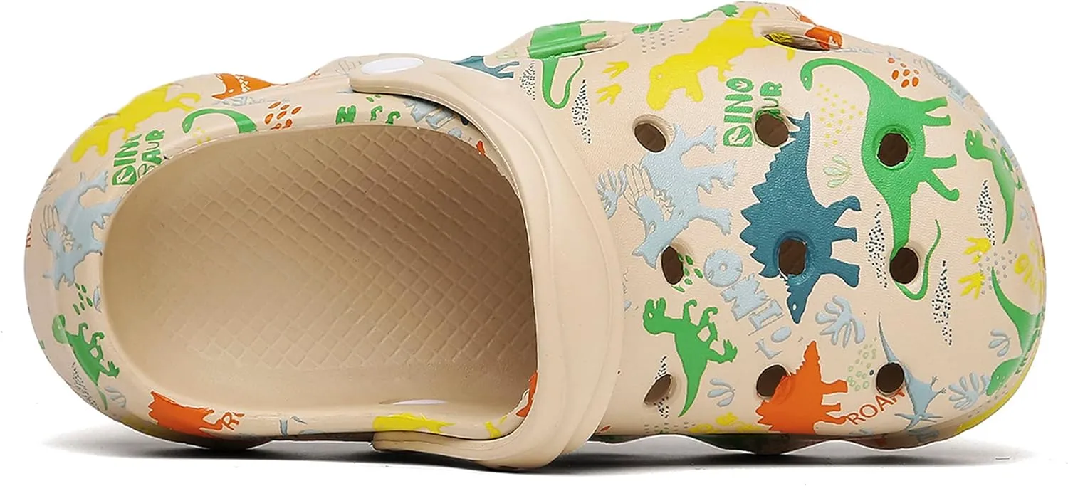 INMINPIN Kids Cute Clogs Cartoon Garden Shoes Boys Girls Slides Slippers Indoor Outdoor Children Water Shower Beach Pool Sandals