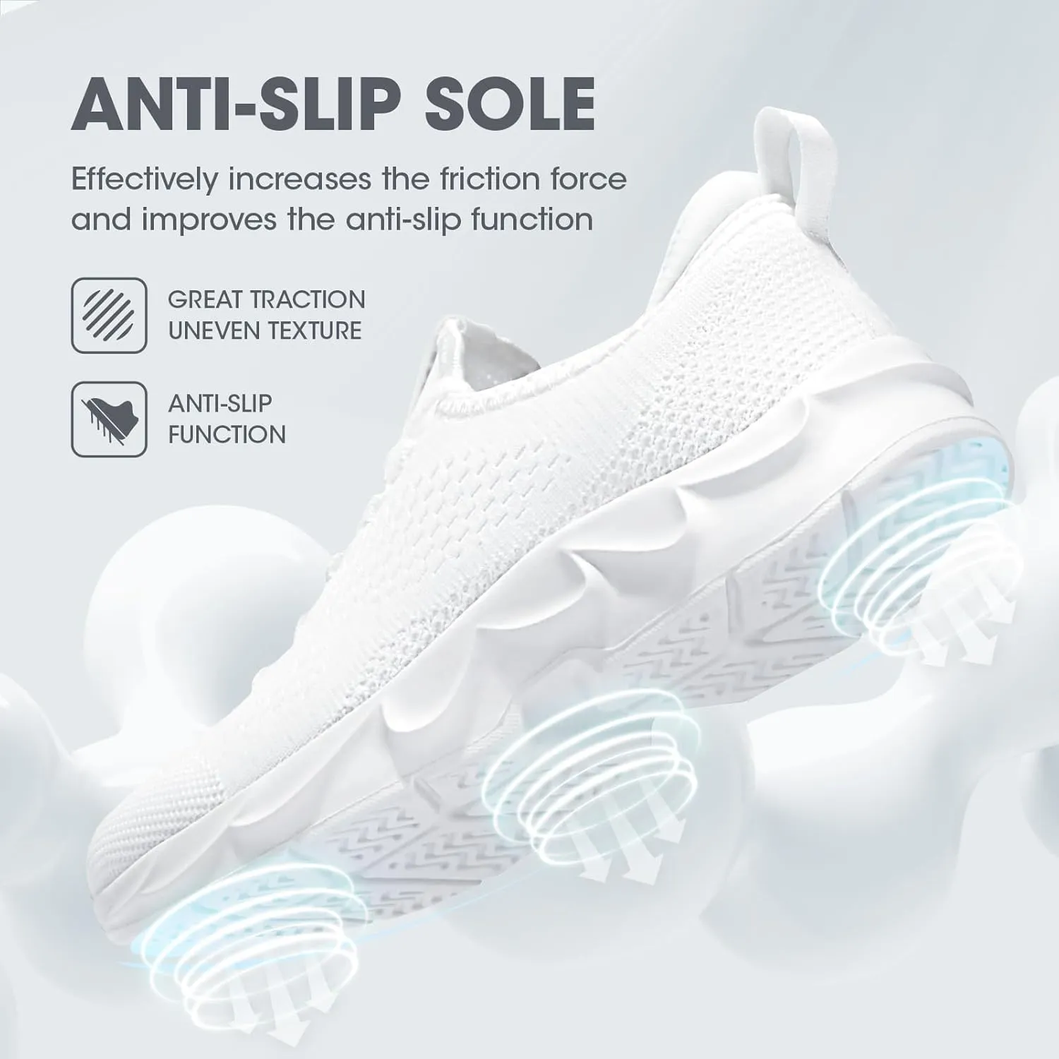 INYO Mens Tennis Shoes Walking Lightweight Sneakers No Slip Sports Workout Gym Shoes for Running