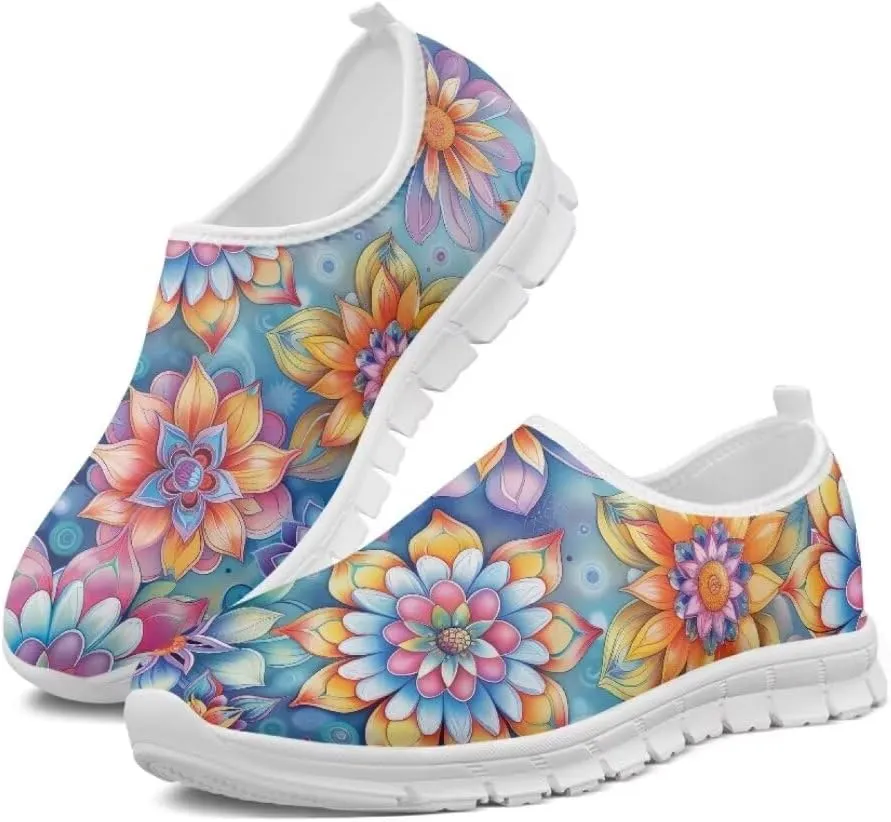 Jeiento Women's Go Walk Sneaker Lightweight Slip-On Loafers Travel Shoes Business Casual Shoes Tennis Shoes Non Slip Dressy Shoes