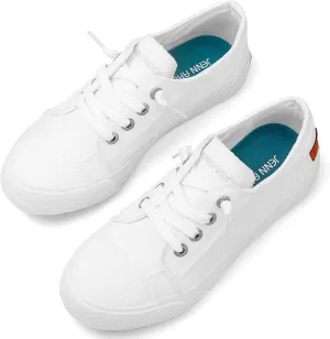 JENN ARDOR Womens Slip On Sneakers Low Tops Canvas Shoes for Women Casual Tennis Shoes Play Sneakers Fashion Shoes