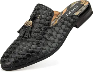JITAI Men's Mules - Slip-On Loafers, Casual Half Loafers, Backless Sandals