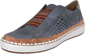 JITUUE Sneakers for Women Slip on Shoes Casual Platform Flats Hollow Mesh Breathable Loafers Walking Lazy Shoes