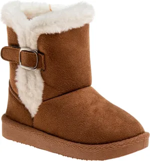 Josmo Girl's Warm Faux Fur Ankle Snow Winter Kids Boots
