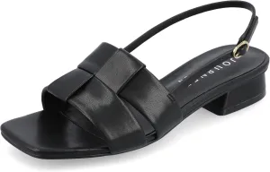 Journee Womens Woven Slingback Inset Low Covered Block Heel Open Square Toe Tabatha Comfort Foam Sandals