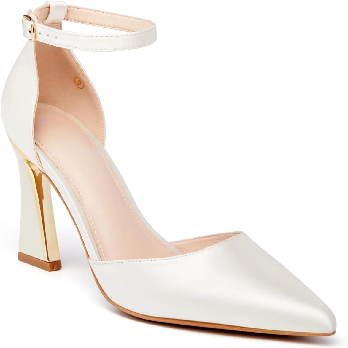 Juliet Holy Womens Pumps Point Closed Toe Heels Buckle Ankle Strap D'Orsay Heeled Sandals