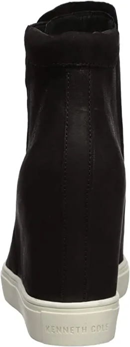 Kenneth Cole Women's Kam Wedge Sneaker, Black, 8.5 M US