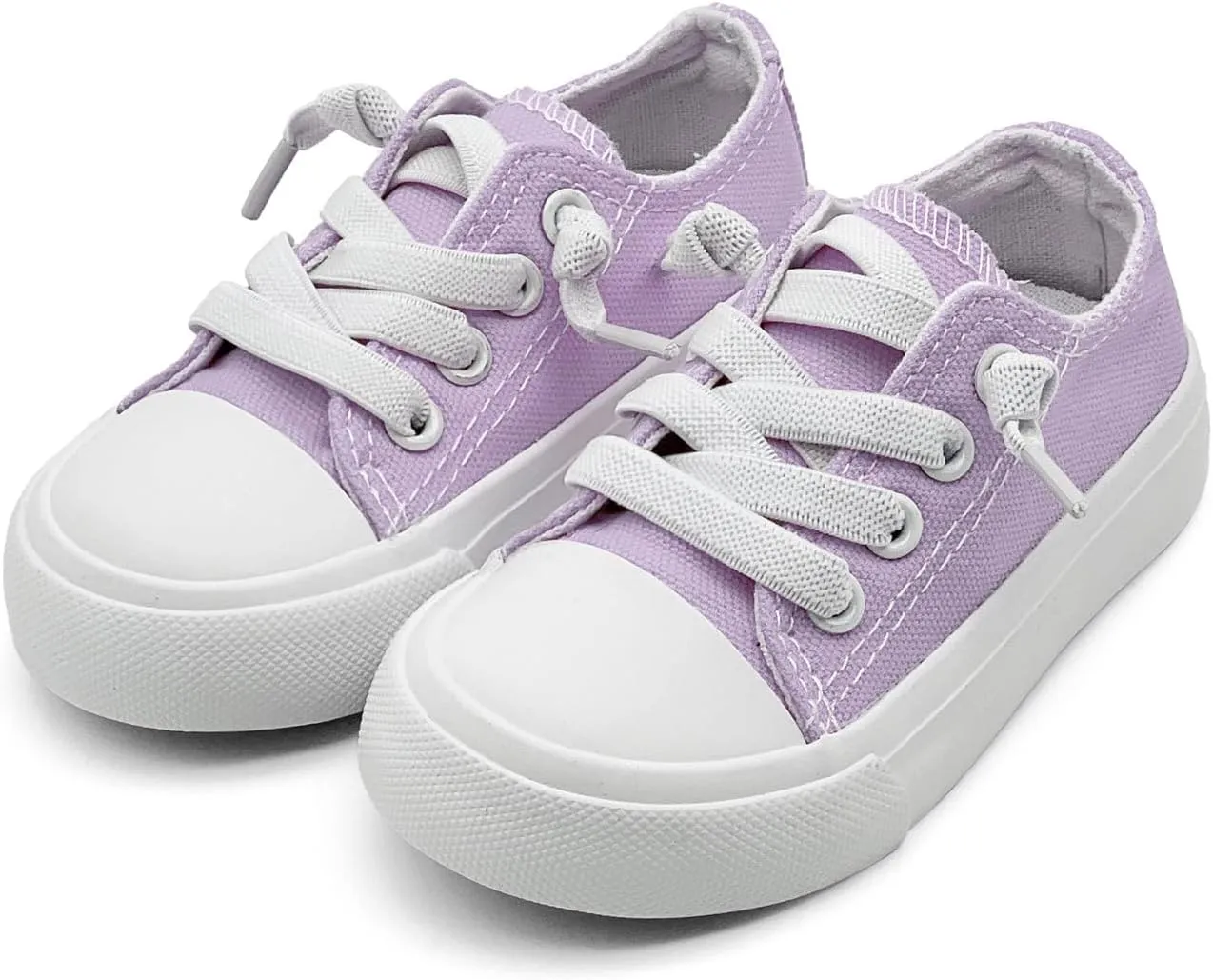 Kids Girls Boys Canvas Sneakers Slip on Walking Shoes Lightweight Tennis Running School Casual Classic Sneakers Little Big Kids