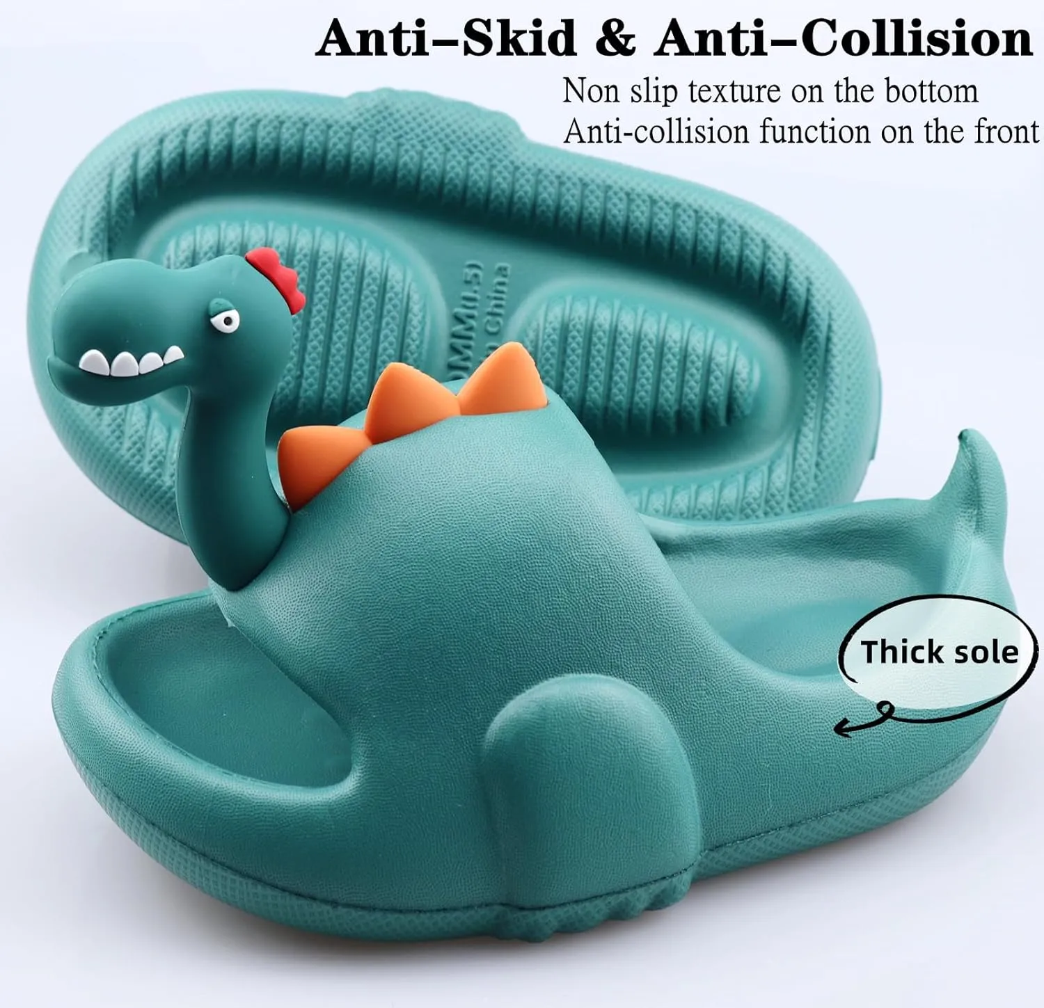 Kids Slides Boys Girls Sandals Bathroom Shower Slides Anti-Skid Summer Swim Beach Pool Slippers