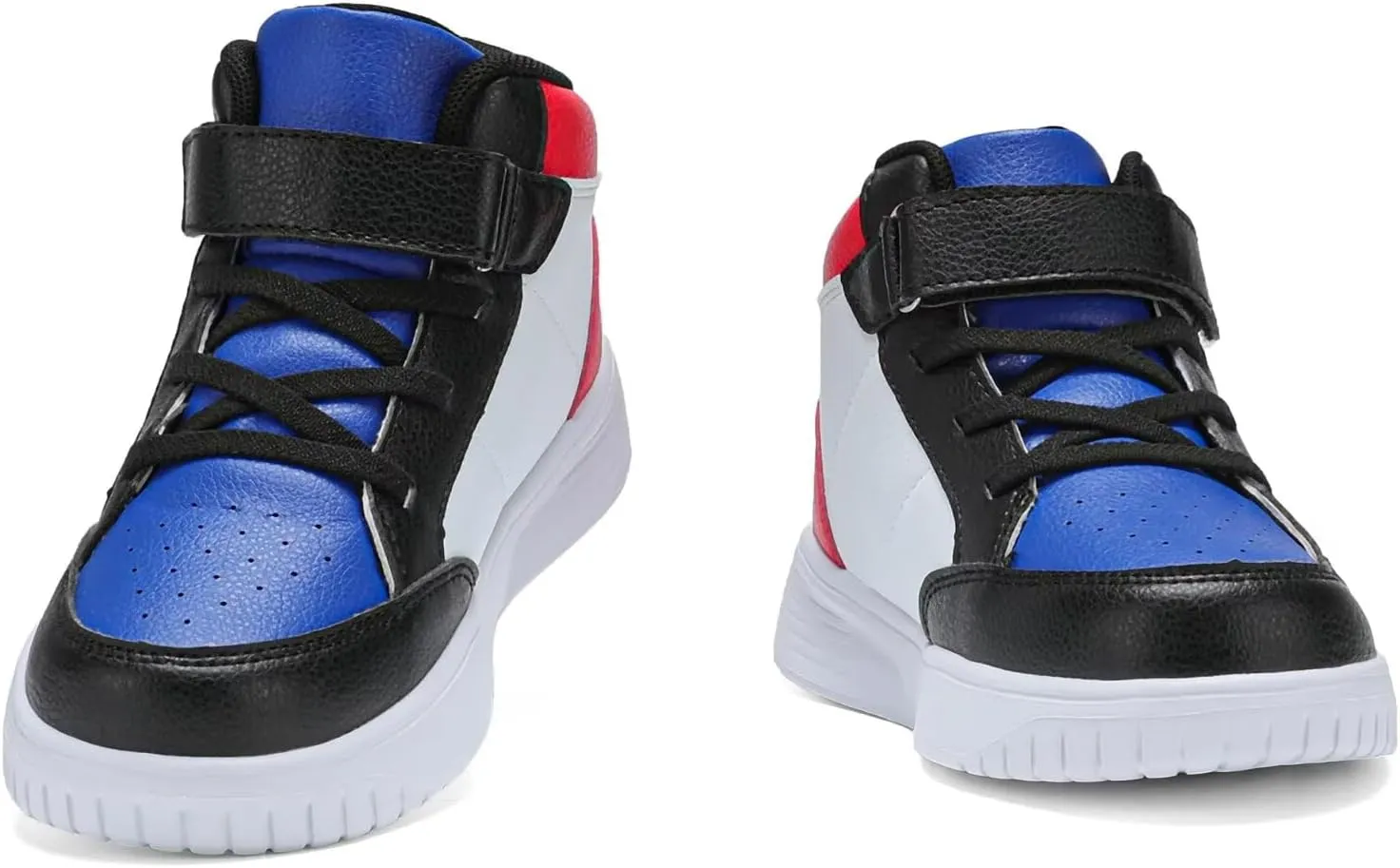 Kids Sneakers Boys Running Shoes Girls High Top Casual Lightweight Classic Adjustable Strap Sneakers