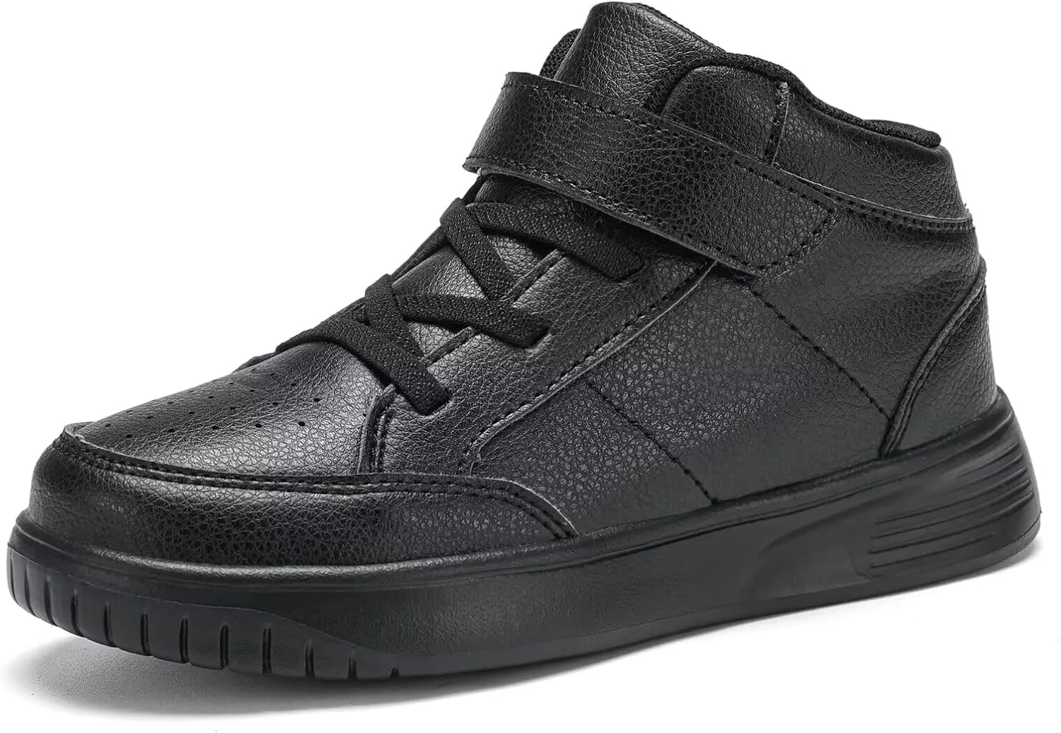 Kids Sneakers Boys Running Shoes Girls High Top Casual Lightweight Classic Adjustable Strap Sneakers