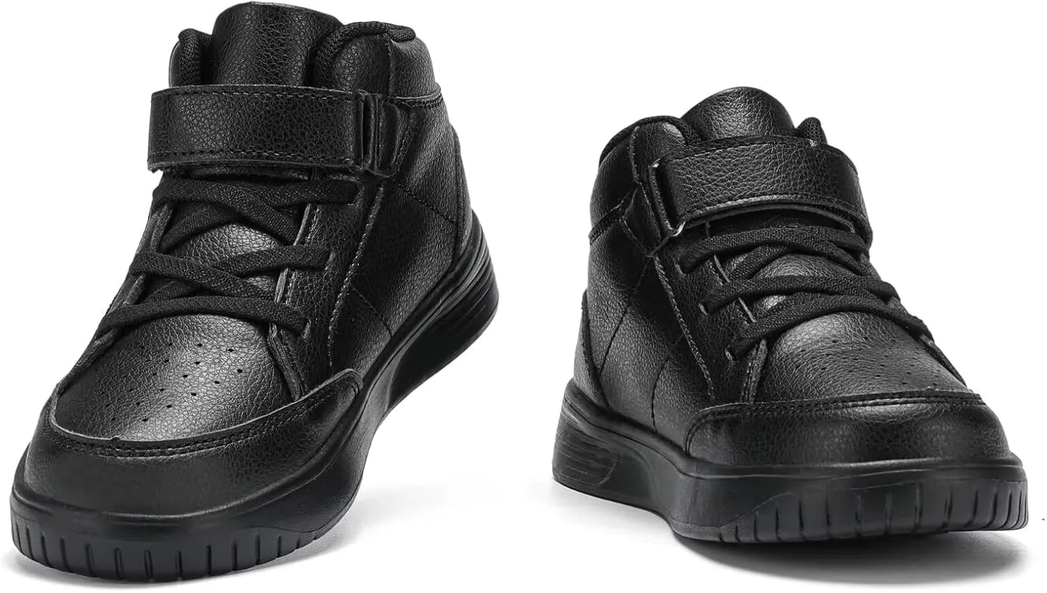 Kids Sneakers Boys Running Shoes Girls High Top Casual Lightweight Classic Adjustable Strap Sneakers