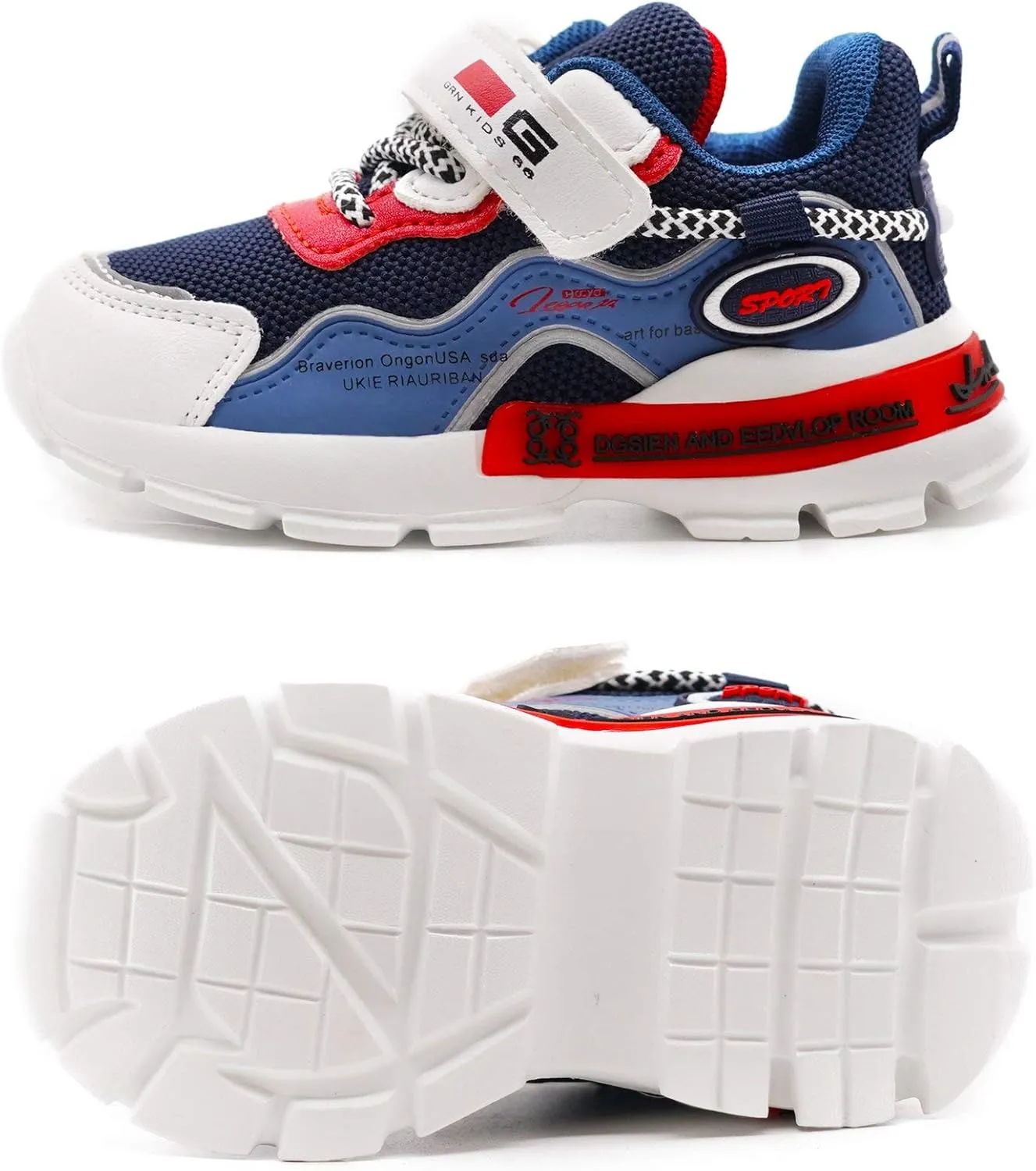 Kids Sneakers Girls Boys Athletic Running Lightweight Breathable Tennis Sport Shoes(Toddler/Little Kid)