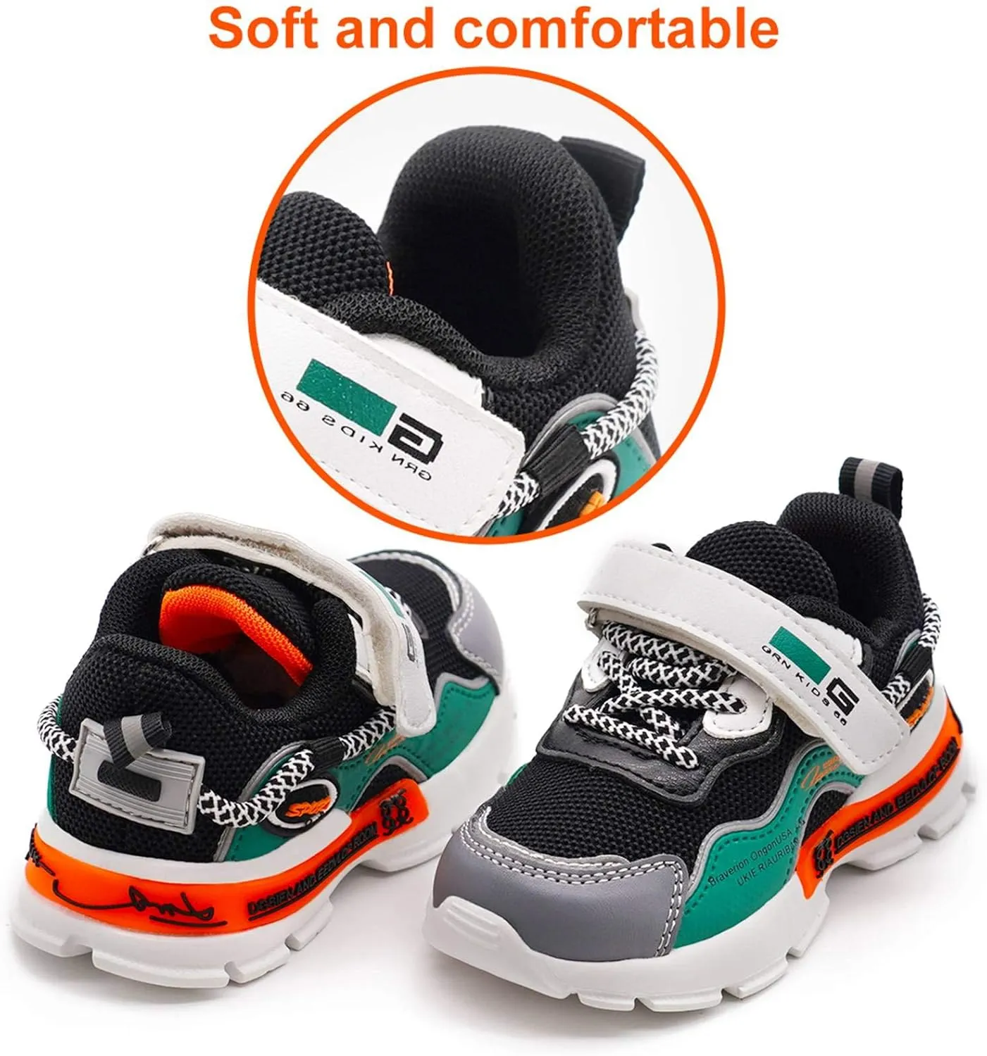 Kids Sneakers Girls Boys Athletic Running Lightweight Breathable Tennis Sport Shoes(Toddler/Little Kid)