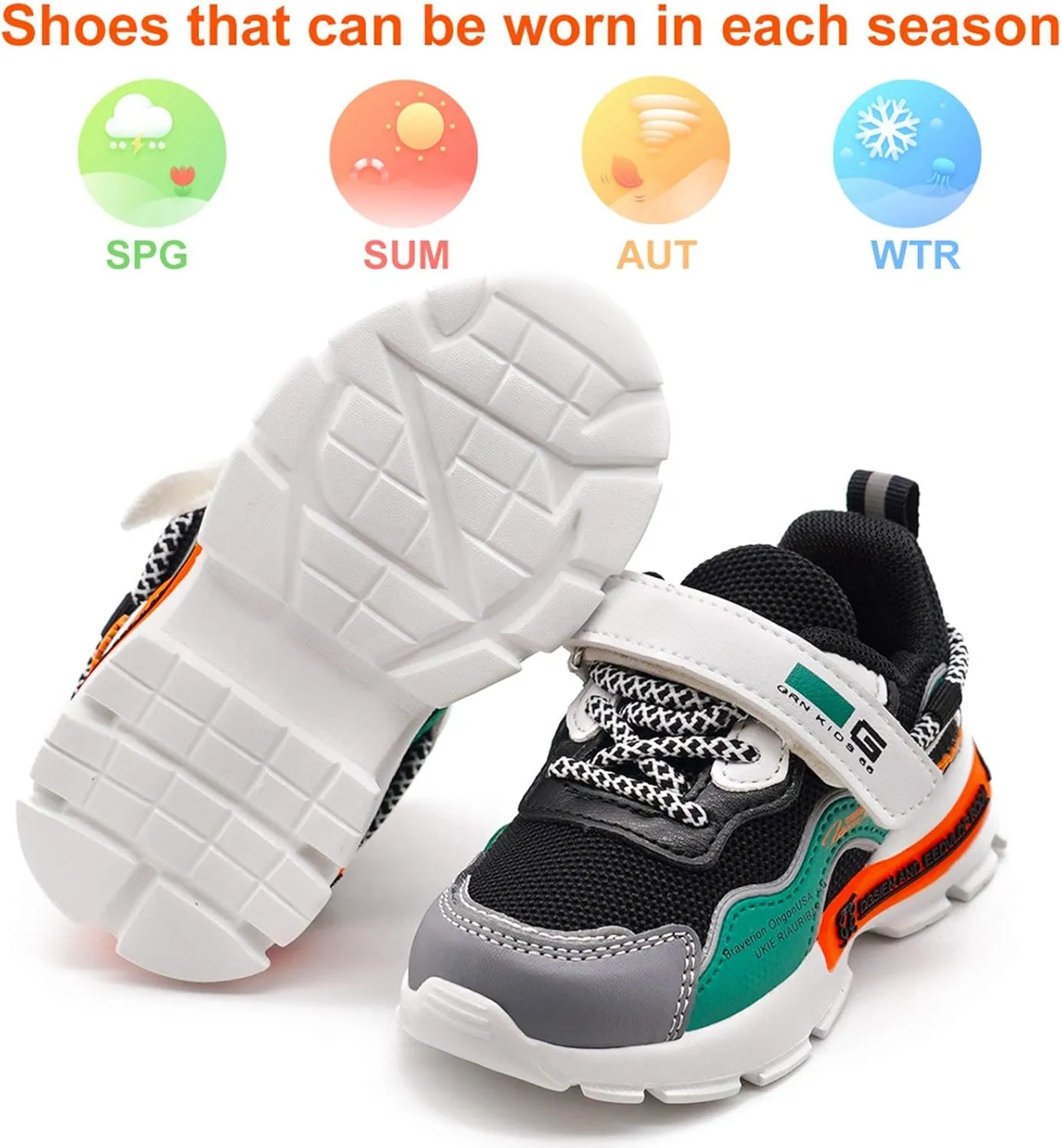 Kids Sneakers Girls Boys Athletic Running Lightweight Breathable Tennis Sport Shoes(Toddler/Little Kid)