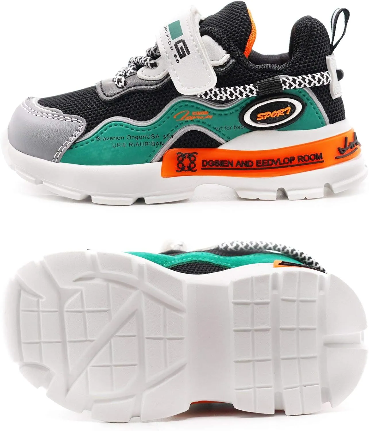 Kids Sneakers Girls Boys Athletic Running Lightweight Breathable Tennis Sport Shoes(Toddler/Little Kid)