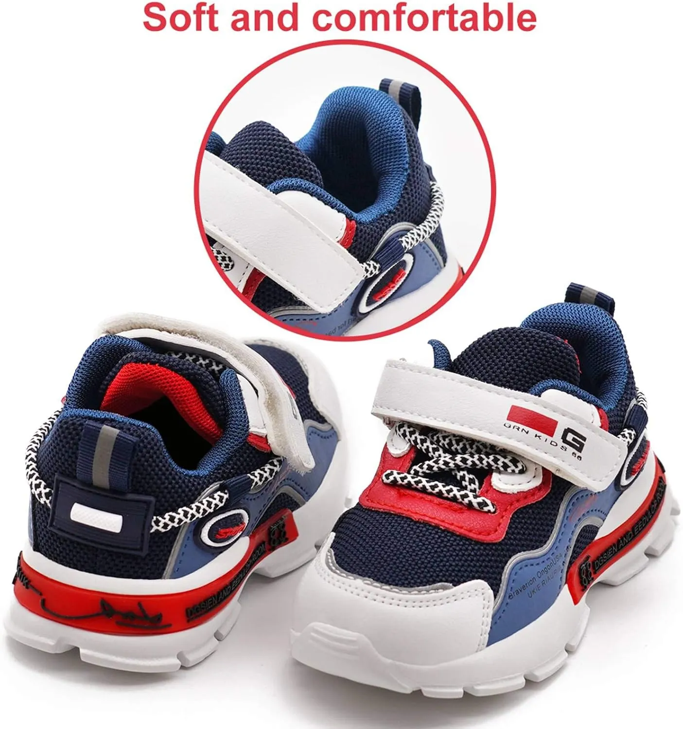 Kids Sneakers Girls Boys Athletic Running Lightweight Breathable Tennis Sport Shoes(Toddler/Little Kid)
