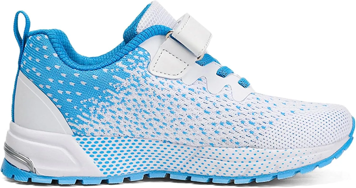 KUBUA Kids Sneakers for Boys Girls Running Tennis Shoes Lightweight Breathable Sport Athletic