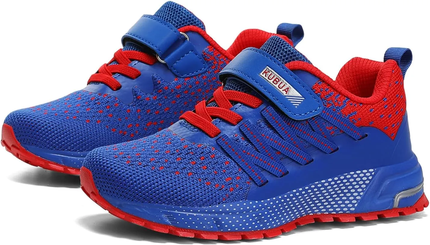 KUBUA Kids Sneakers for Boys Girls Running Tennis Shoes Lightweight Breathable Sport Athletic