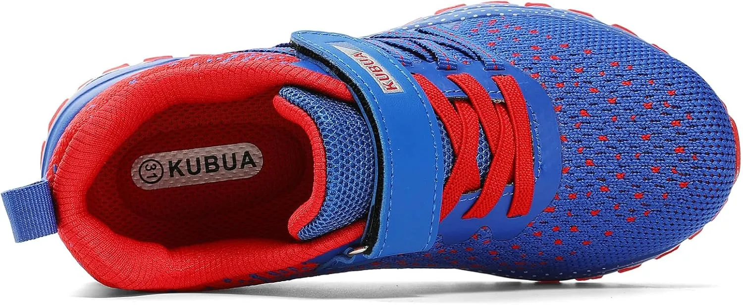 KUBUA Kids Sneakers for Boys Girls Running Tennis Shoes Lightweight Breathable Sport Athletic