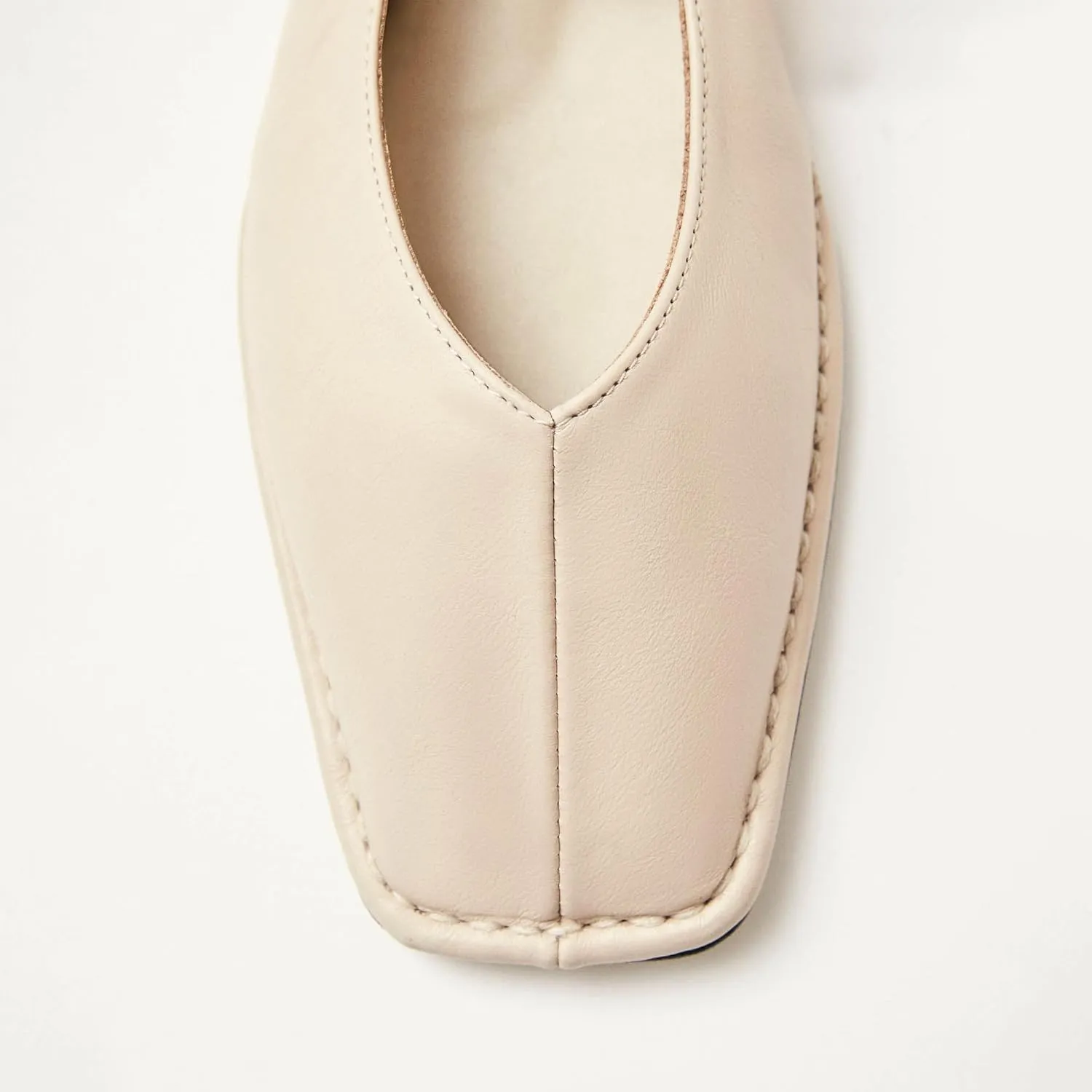 Lace Up Ballet Flats for Women Bow Square Toe Mary Jane Flats Slip On Leather Ballerina Shoes