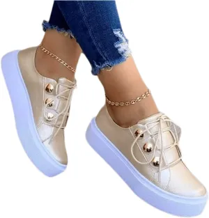 Ladmiple Shoes For Women Sneakers Trendy Low Top Slip On Casual Canvas Walking Shoes Dressy Summer Fashion Flats Loafers