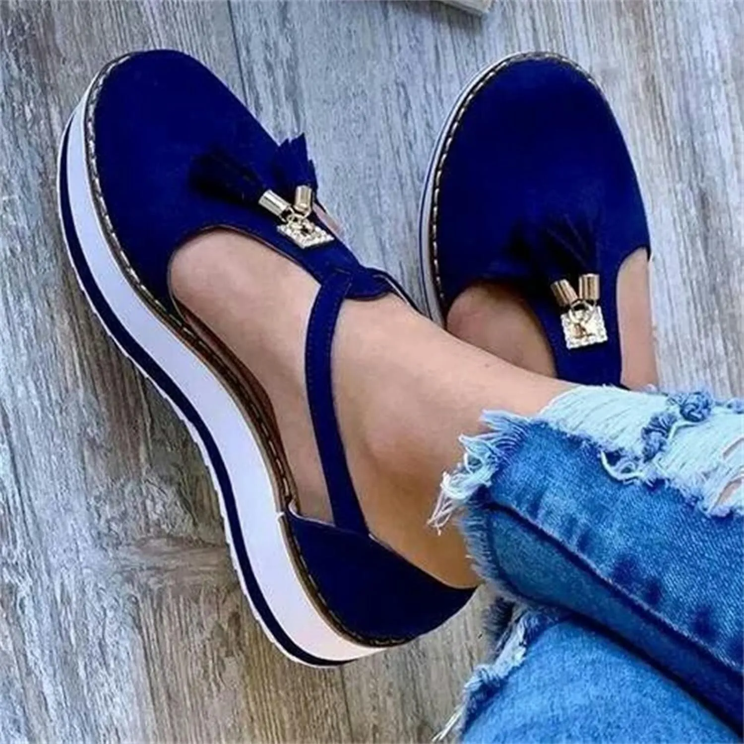 Ladmiple Sneakers For Women Walking Shoes Slip On Loafers Comfortable Fashion Dressy Casual Summer Low Top Flats Shoes