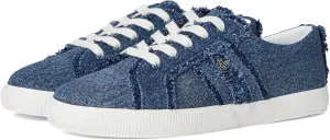 Lauren Ralph Lauren Women's Janson Frayed Denim Sneakers