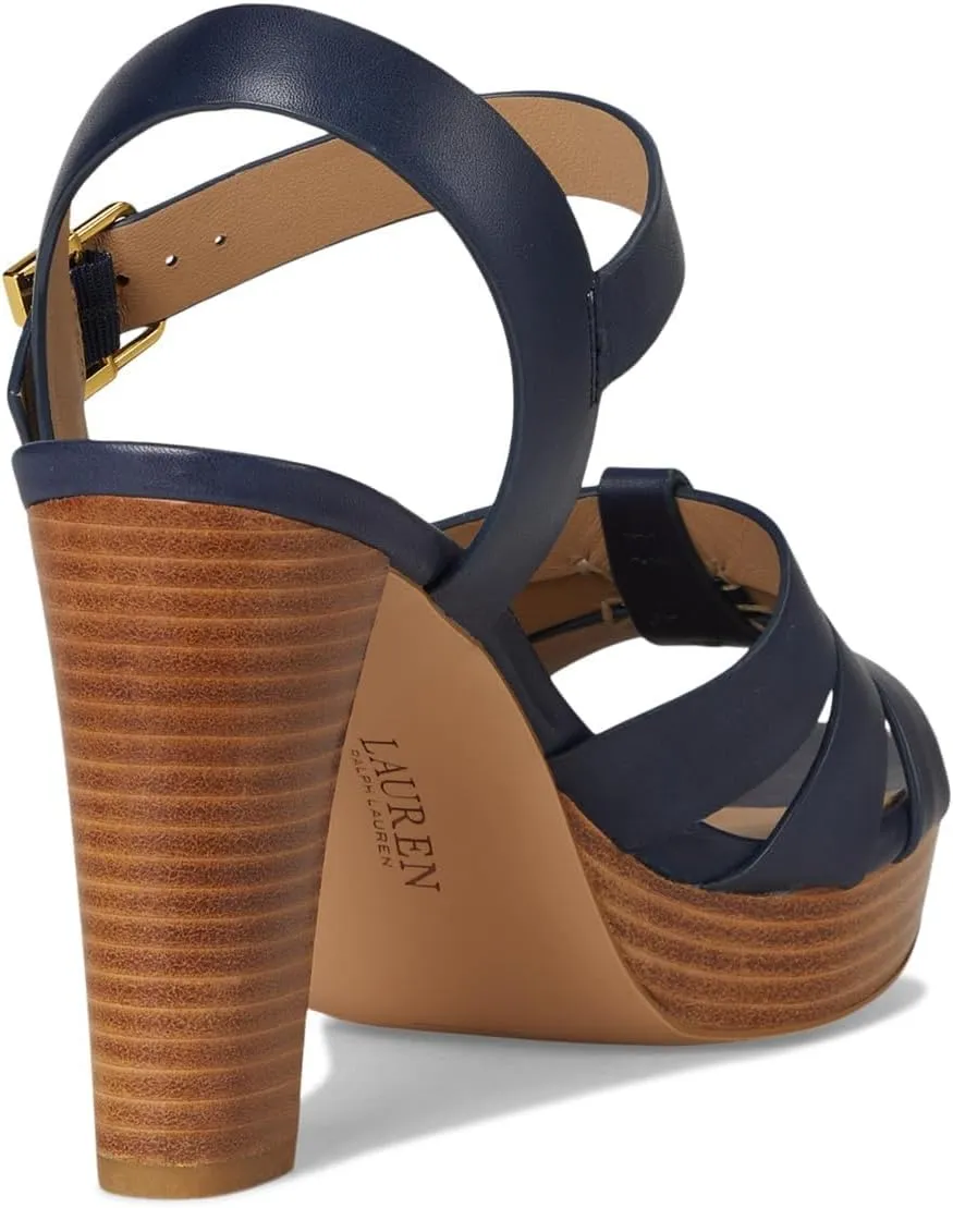 Lauren Ralph Lauren Women's Soffia Burnished Leather Sandals