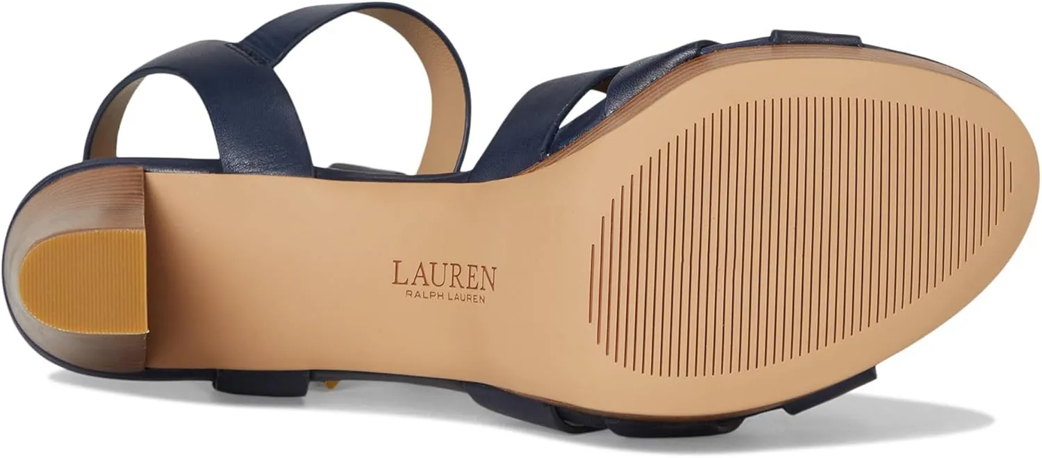 Lauren Ralph Lauren Women's Soffia Burnished Leather Sandals