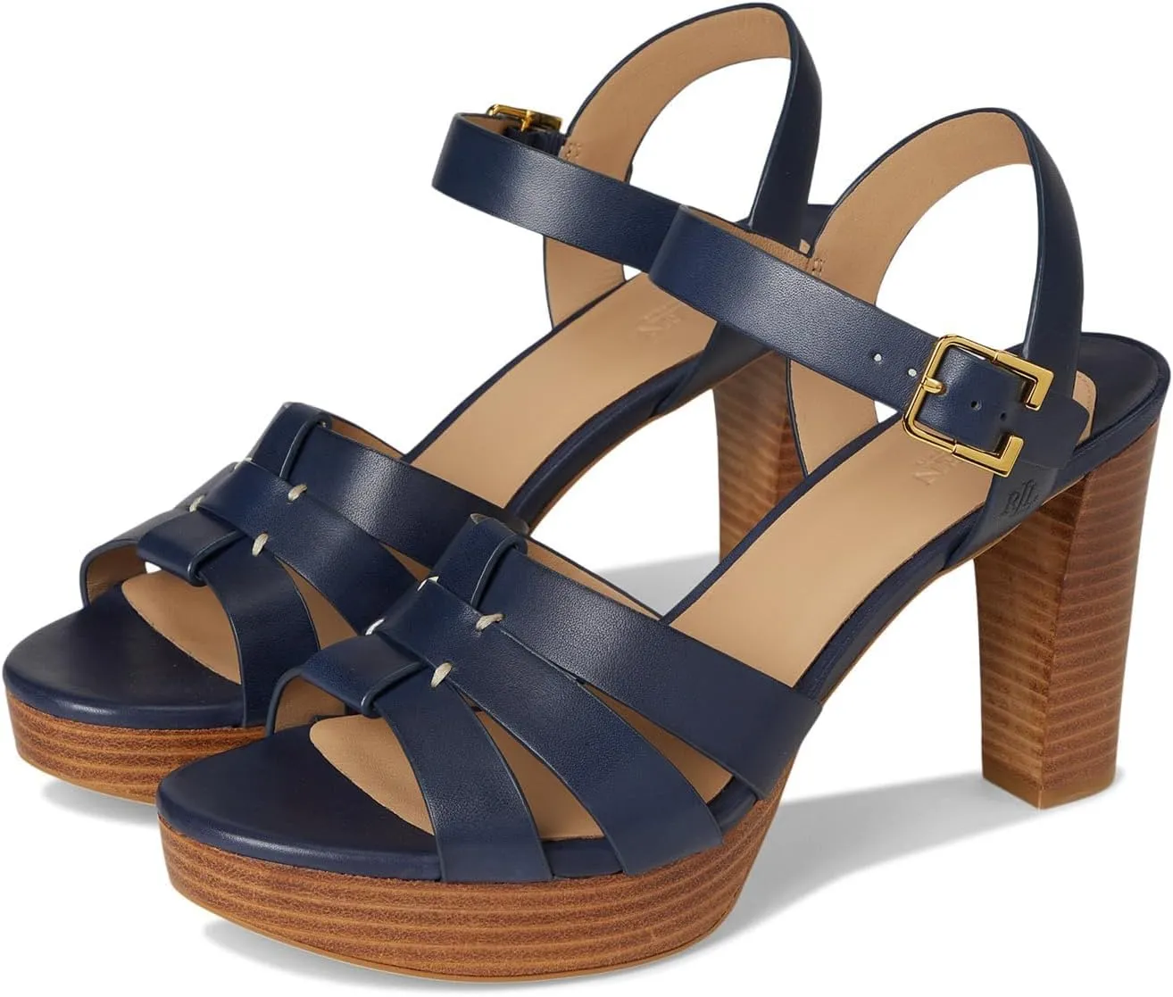 Lauren Ralph Lauren Women's Soffia Burnished Leather Sandals