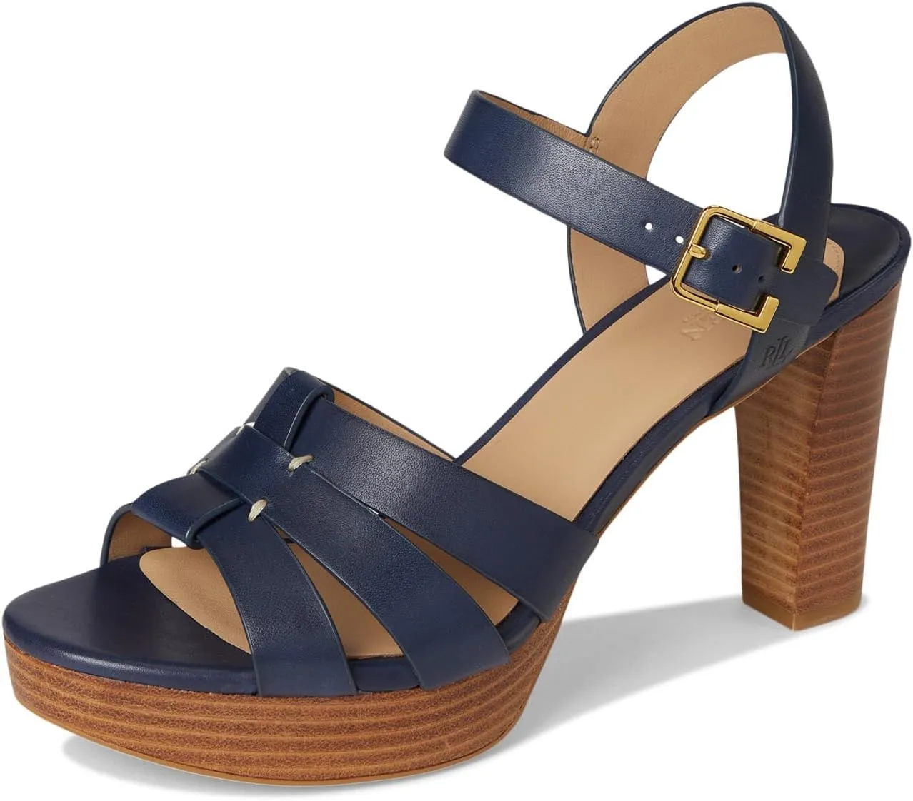 Lauren Ralph Lauren Women's Soffia Burnished Leather Sandals