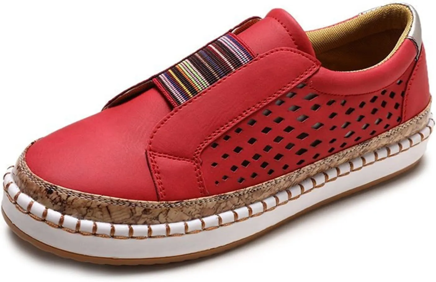 Lausiuoe Shoes for Women Sneakers Slip On Canvas Shoes Low Top Fashion Comfortable Classic Casual Soft Walking Flat Loafers