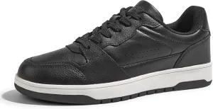 LUCKY STEP Men's Fashion Sneakers Lace Up Casual Low Top Anti-Slip Tennis Skateboard Basketball Walking Shoes