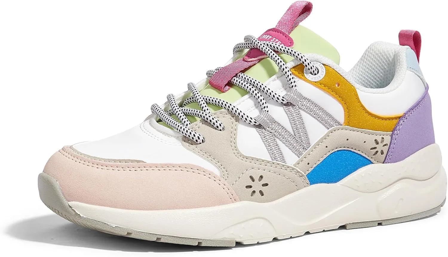 LUCKY STEP Women's Platform Fashion Sneakers Classic Casual Walking Shoes Running Trendy Travel Tennis Colorful Footwear